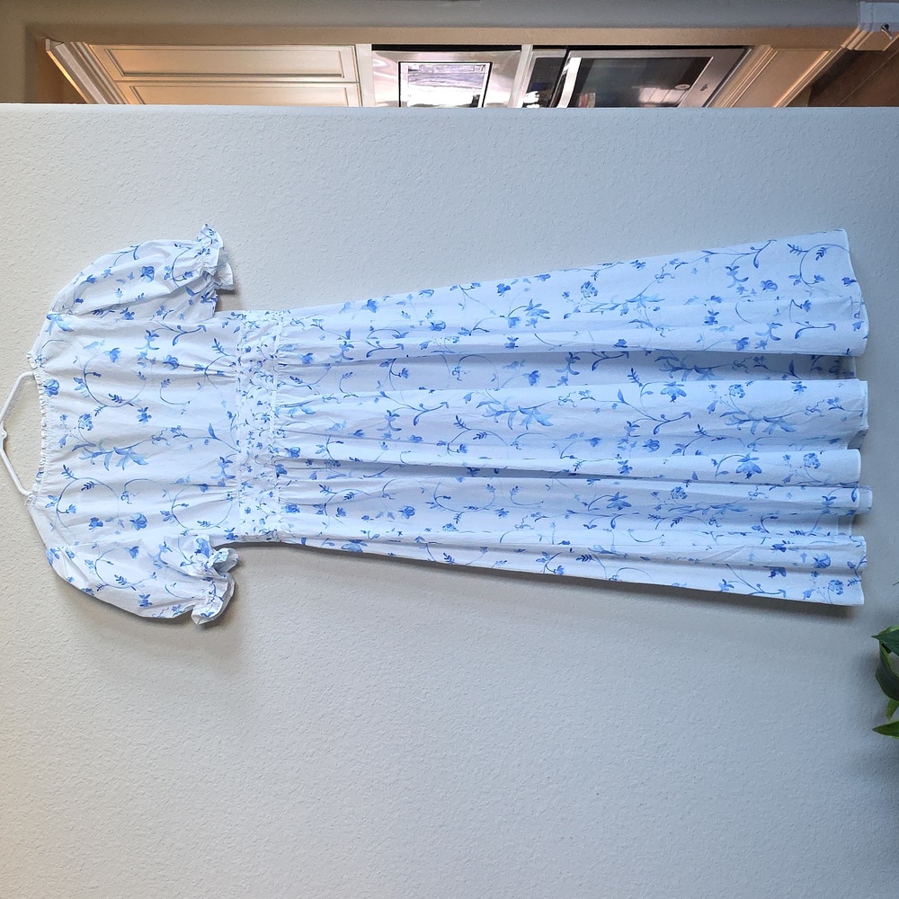 NWT Hill House Sabrina Nap Dress in Blue Botanical Coquette Cottage, Size S - Picture 6 of 13